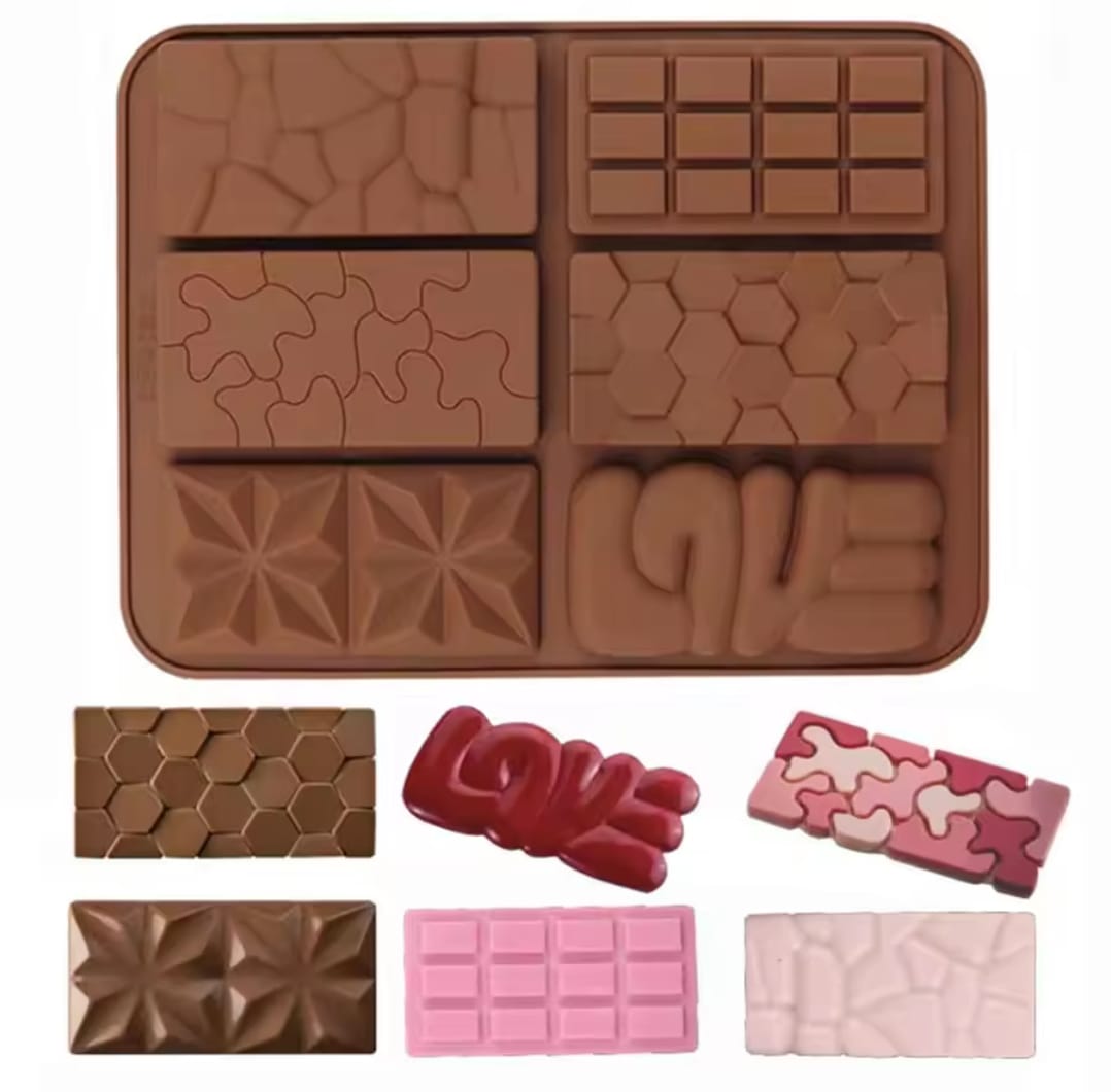 Molde de silicona para chocolate barra/barritas