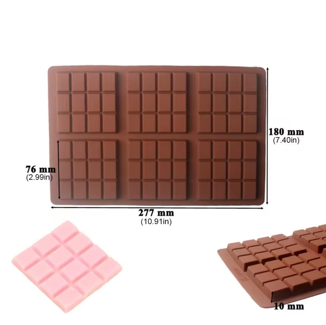 Molde de silicona para chocolate barra/barritas