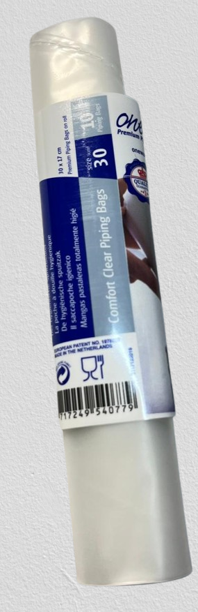 Manga plastica 30*17 transparente resistente 10 unidades