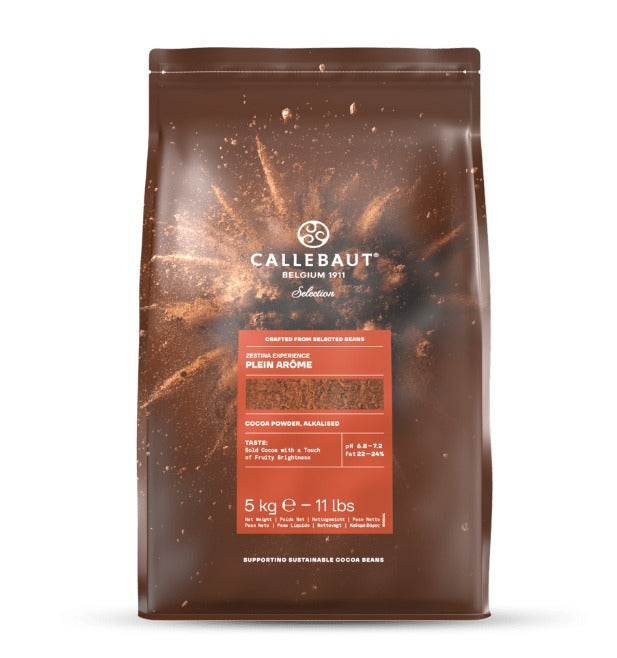 Cacao puro en polvo 100% callebaut 5 kg
