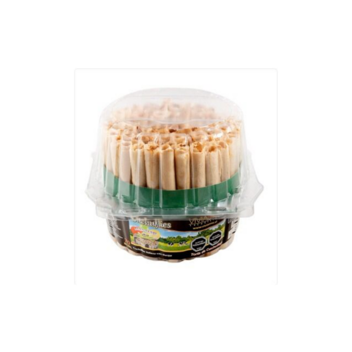 Caja plastica para torta cuchufli