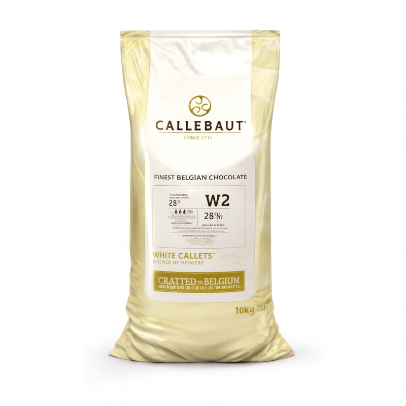 Chocolate Blanco Callebaut W2 28% - Bolsa 10 kg.
