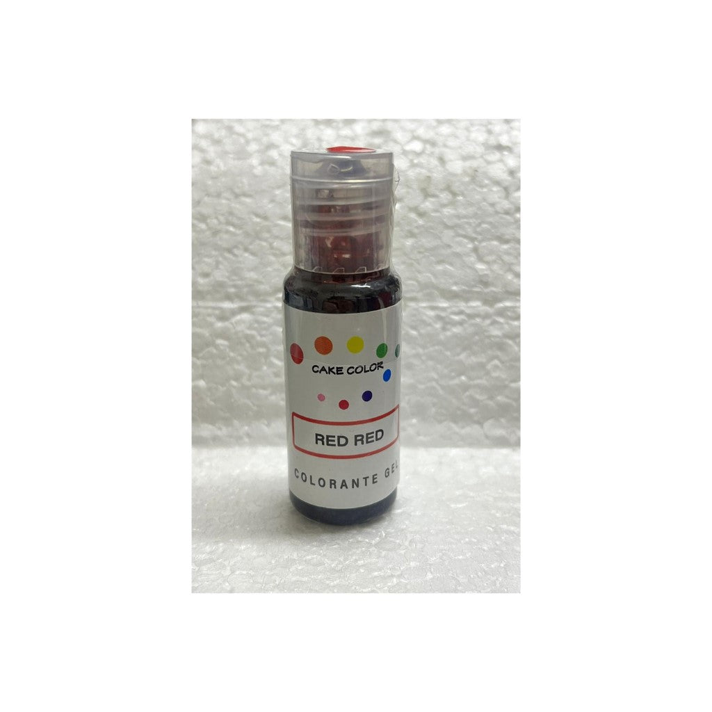 Colorante gel cake color red 26 gr. Reposteria