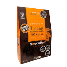 Cobertura Chocolate Leche 39% Cacao Sin Azúcar Añadida Neucober 1 kg Nueva receta
