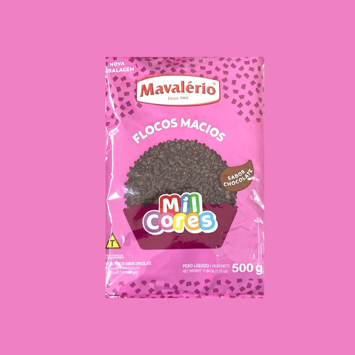 Flocos Sabor Chocolate 500 gr. - Mavalério