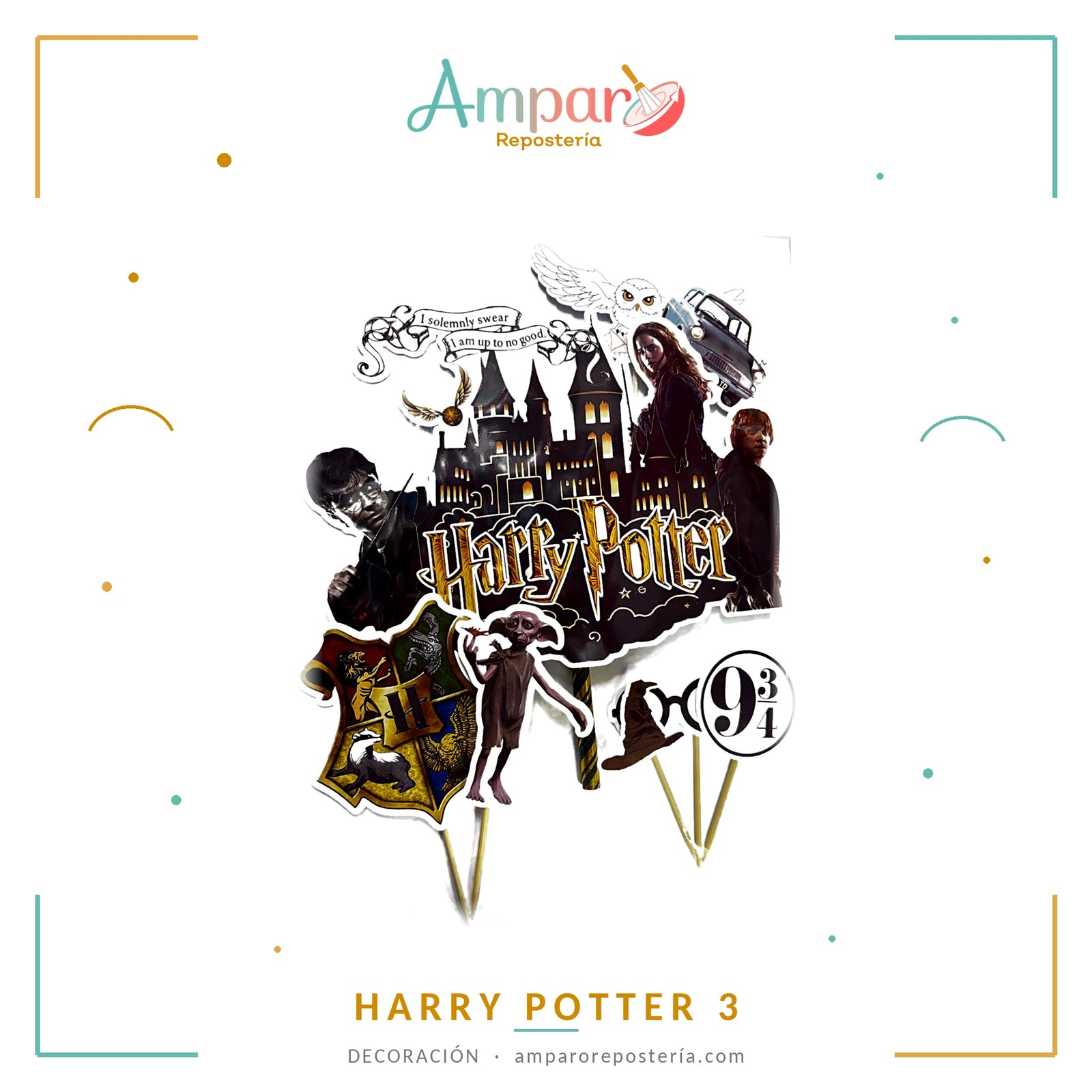 Cake Topper Set TemáticoHarry Potter