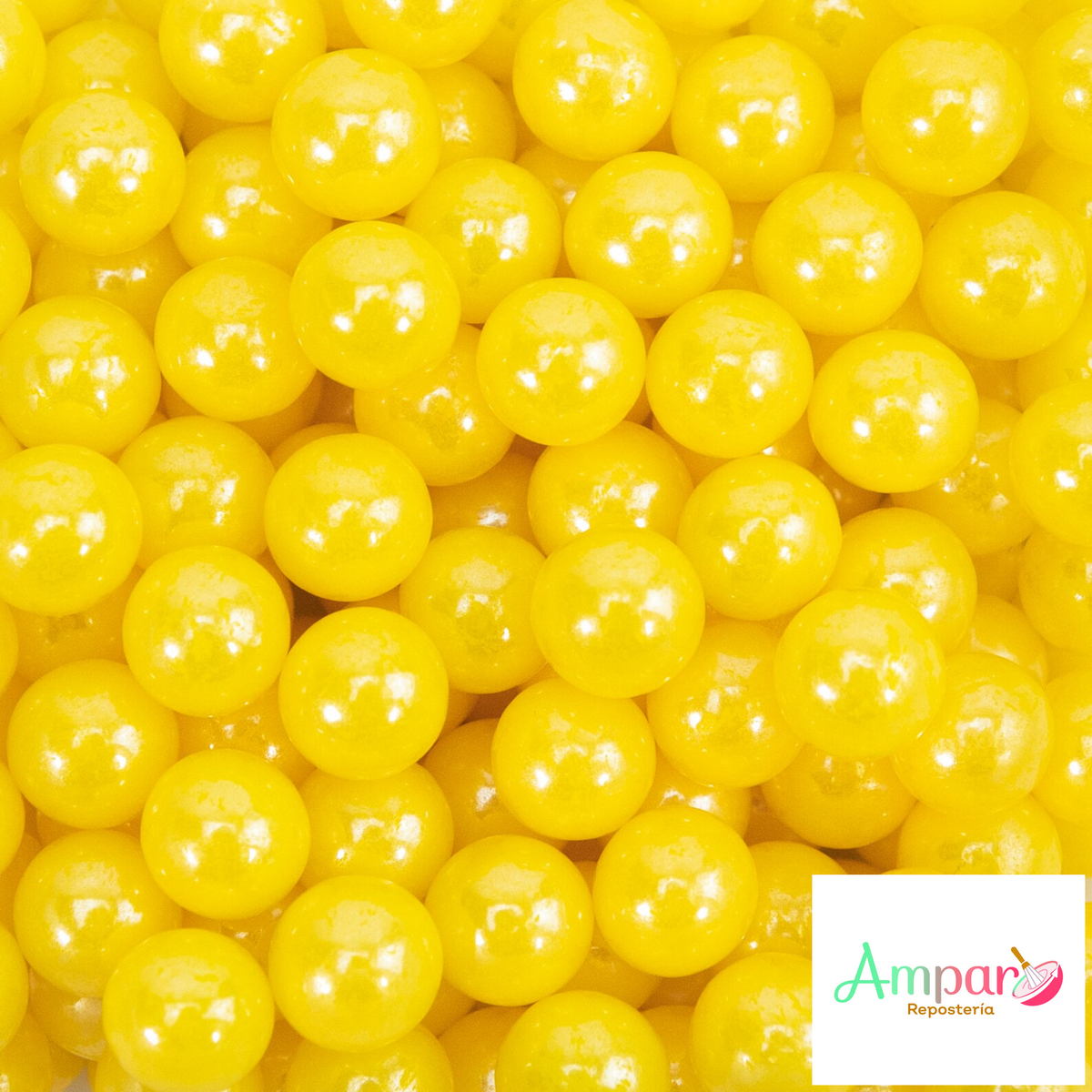 Sprinkles amarillo 10 mm  50 gr. comestible