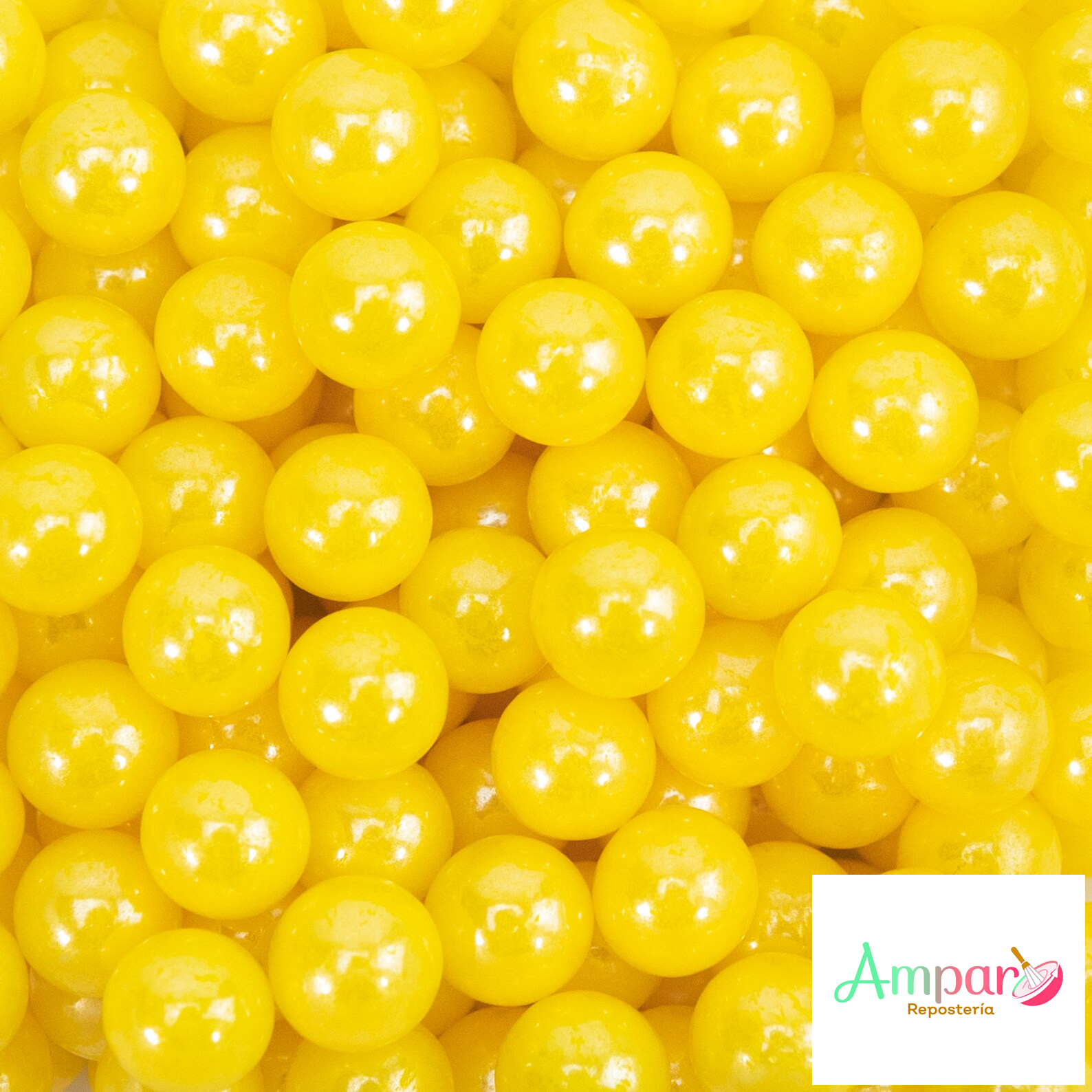 Sprinkles amarillo 10 mm  50 gr. comestible