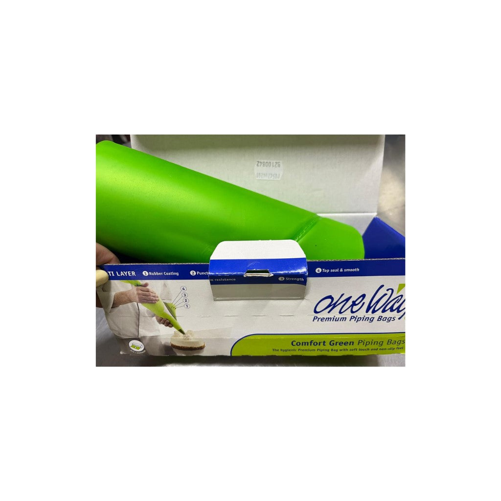 Manga plastica 46*26 Green  M 100 unidades