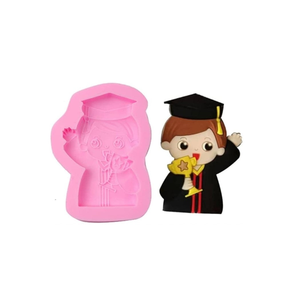 Molde  de Silicona Fondant  Licenciatura graduacion