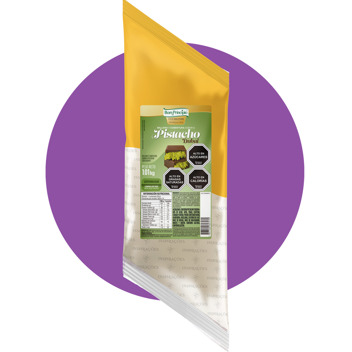 Relleno Pistacho  1,01 kg – Bom Princípio