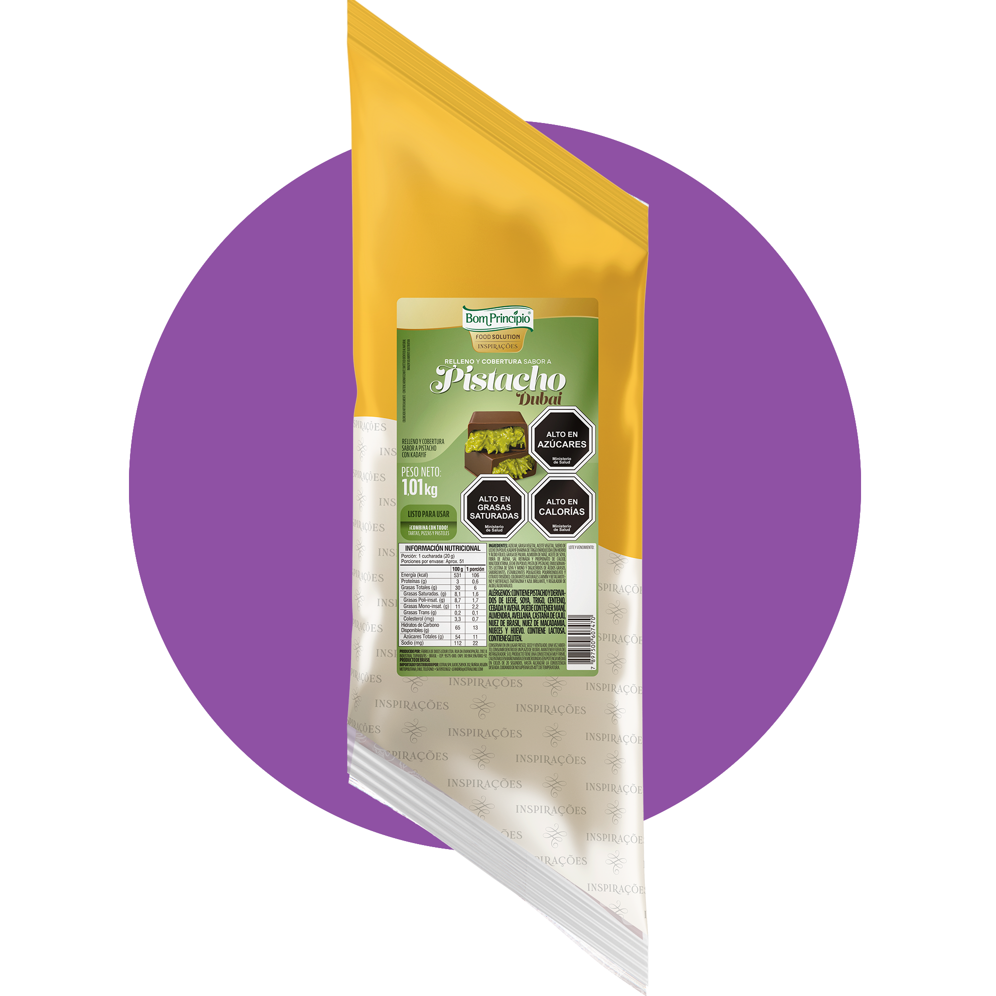Relleno Pistacho  1,01 kg – Bom Princípio