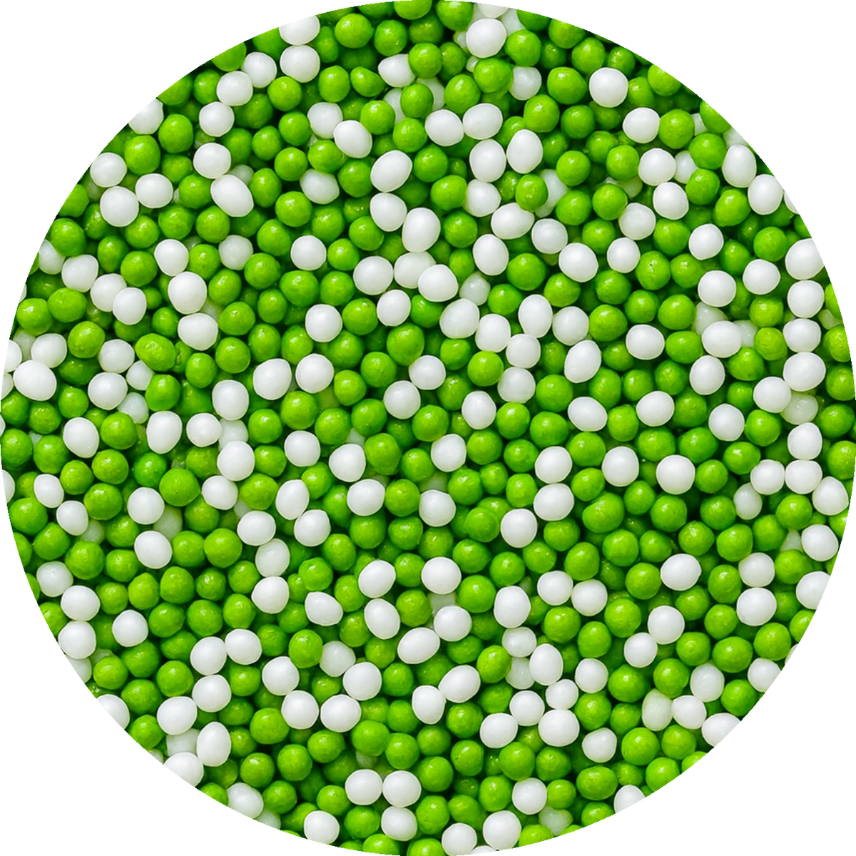 Sprinkles grageas multicolor verde-blanco 100 gr comestible
