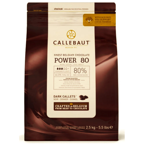 Chocolate amargo 80%  2.5 kg callebaut