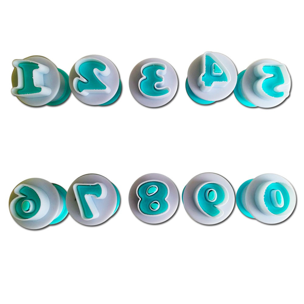 Cortador numero con expulsor 10 piezas