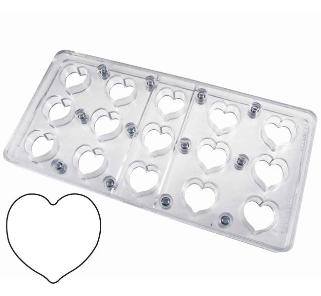 Molde bombones corazon magnetico MM14 Pavoni