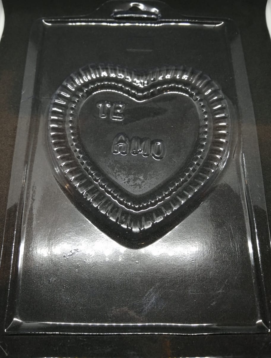 Molde  Acetato Chocolate Corazon &quot;Te Amo&quot;