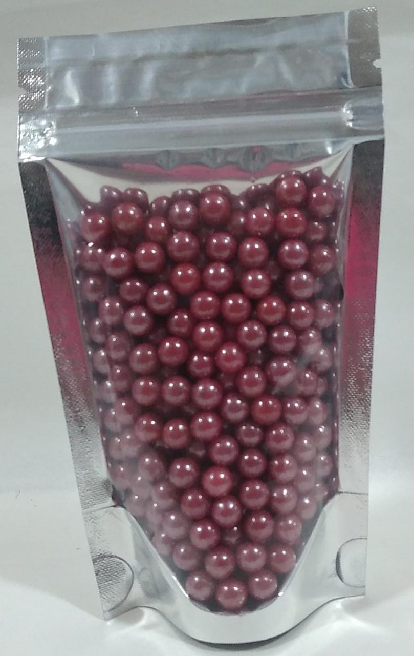 Sprinkles perla burgundy 50 gr. 6mm