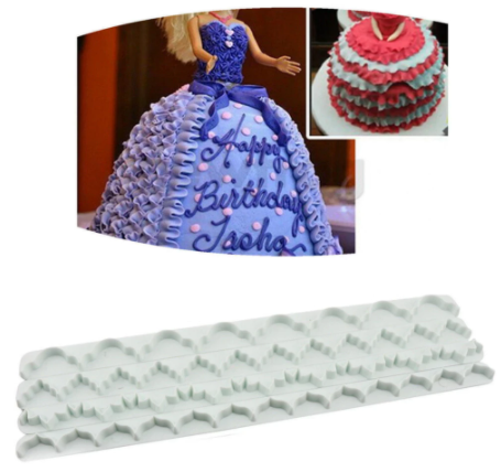 Molde para fondant borde pastel