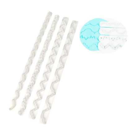 Molde para fondant borde pastel