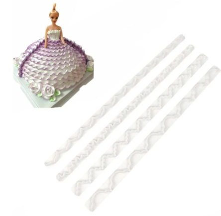 Molde para fondant borde pastel