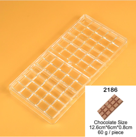 Molde barra policarbonato para chocolate