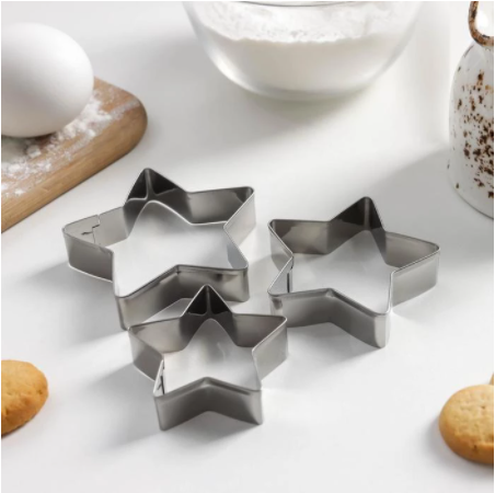 Cortador Galletas Estrella 3 Piezas