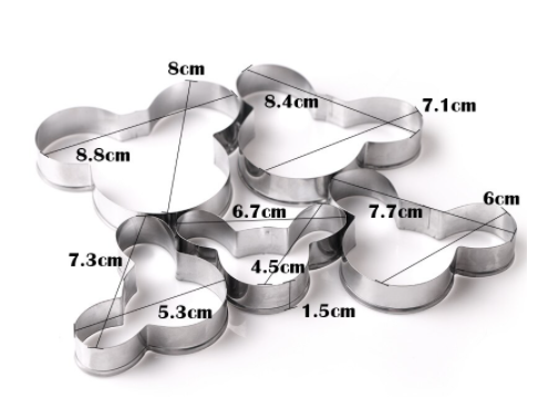 Cortador Galletas Mickey 5 Piezas