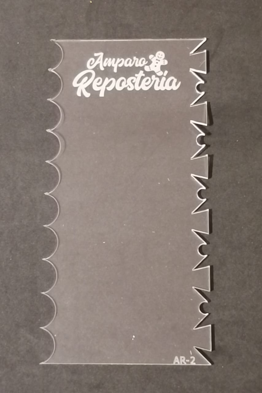 Scraper diseño striped cake N°2