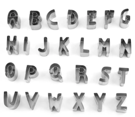 Cortador de Galletas Alfabeto A-Z