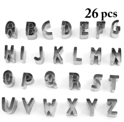 Cortador de Galletas Alfabeto A-Z