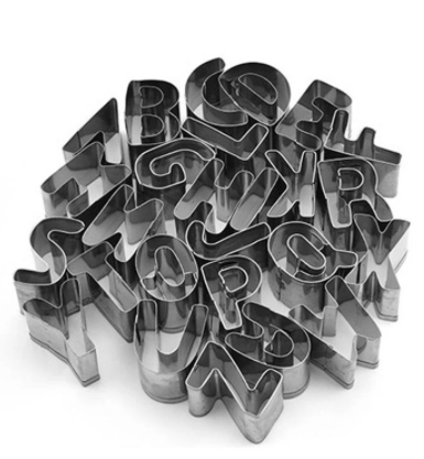 Cortador de Galletas Alfabeto A-Z