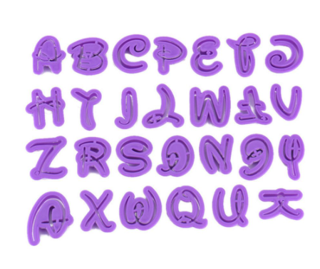 Cortador Alfabeto Disney – Set 26 Piezas