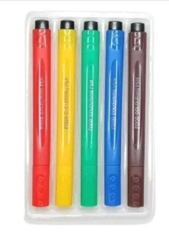 Lápiz Comestible de Colores – Pack 5 Unidades