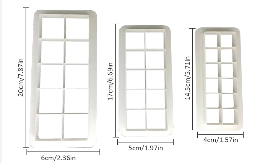 Cortador geometrico forma cuadros