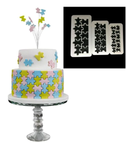 Cortador geométrico forma piezas puzzle