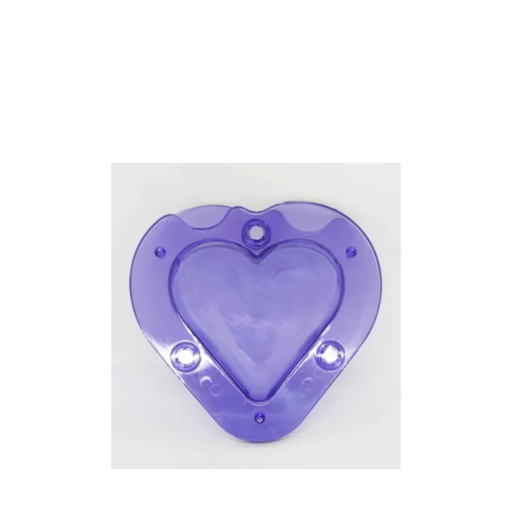 Molde silicona para chocolate corazon doble amor - Amparo Reposteria