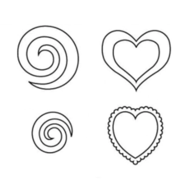 Cortador de Galletas Set Marco Corazon Encaje