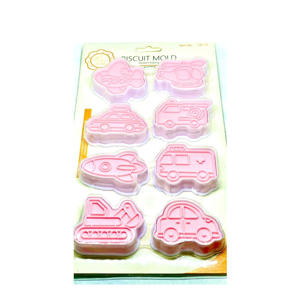 Cortador de Galletas Set Diseño medios de comunicación 8 Piezas