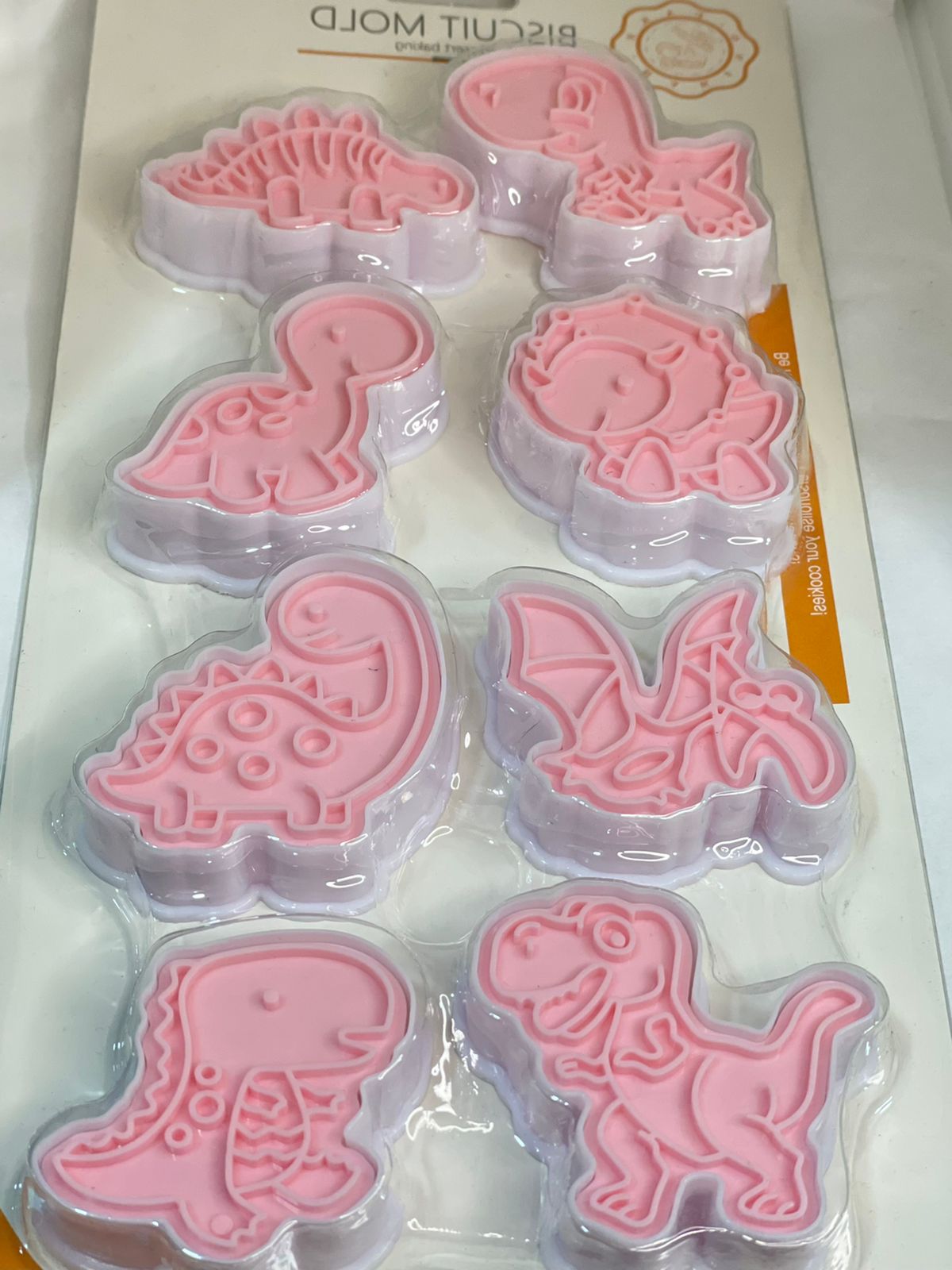 Cortador de Galletas Set Diseño dinosaurios 8 Piezas