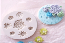 Molde Silicona Rosas