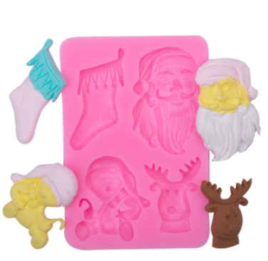 Molde silicona decoraciones navidad