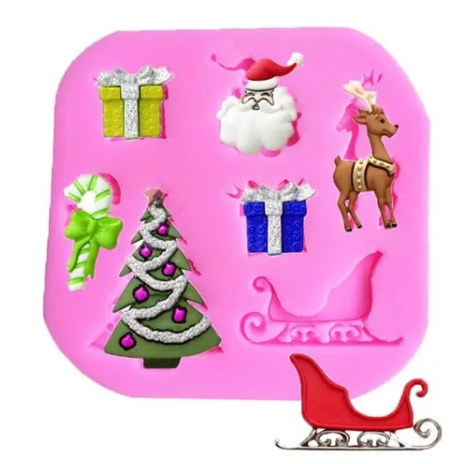 Molde silicona navidad