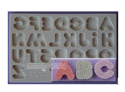Molde silicona abecedario