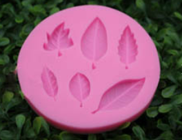Molde de  Silicona Hojas