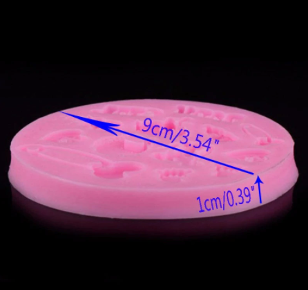 Molde de Silicona Baby Shower Bebé Boy