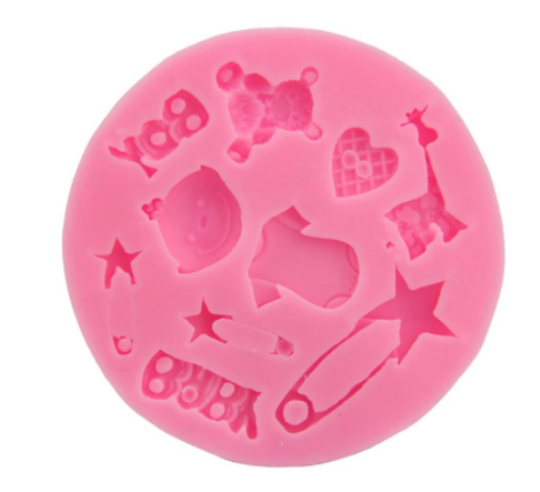 Molde de Silicona Baby Shower Bebé Boy