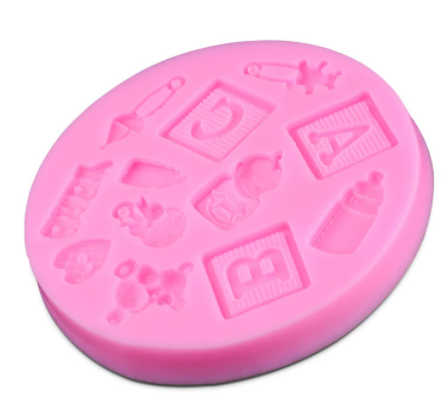 Molde silicona baby shower