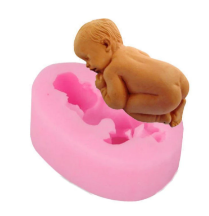 Molde silicona bebé – Figura decorativa para tortas y fondant