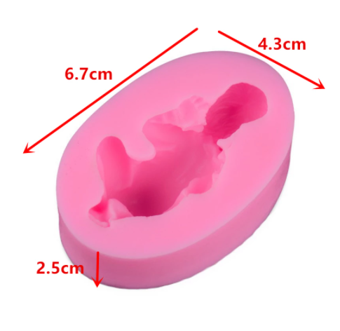 Molde silicona bebé – Figura decorativa para tortas y fondant